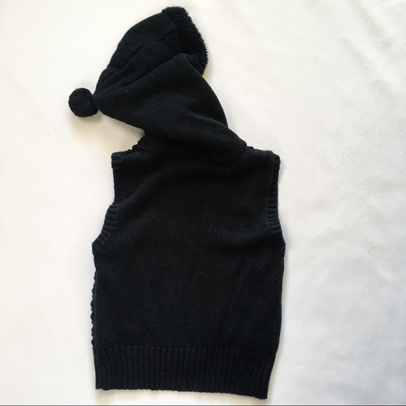 6X Girls Roxy Knit Hooded Vest - Picture 5 of 5